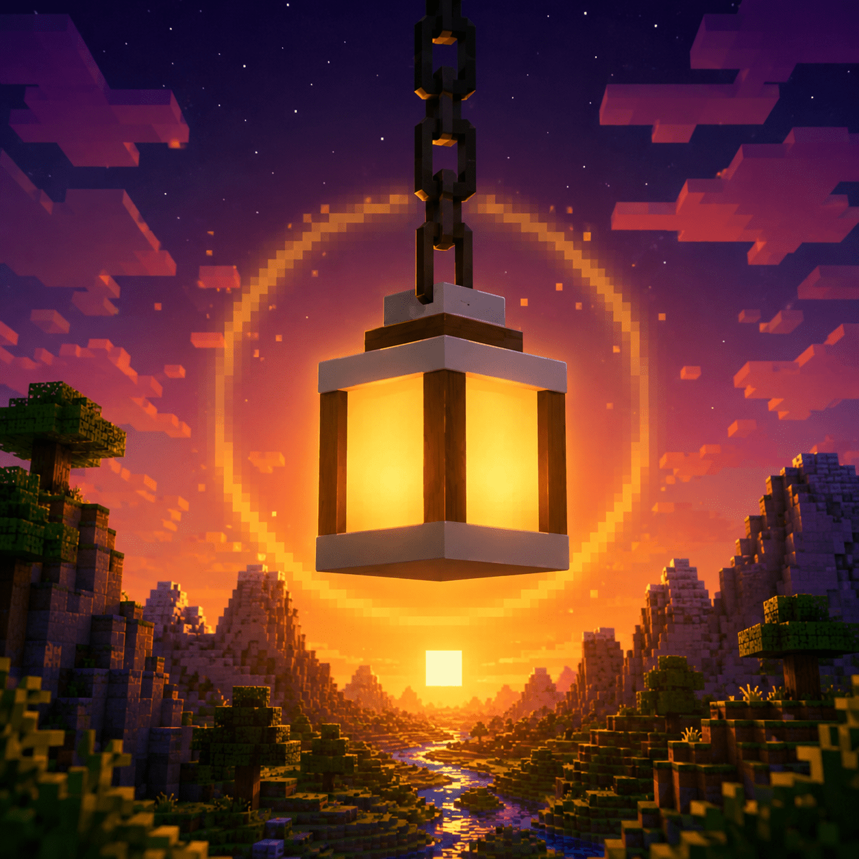 Digital Lantern Poster (Instant Download) - Minepix™