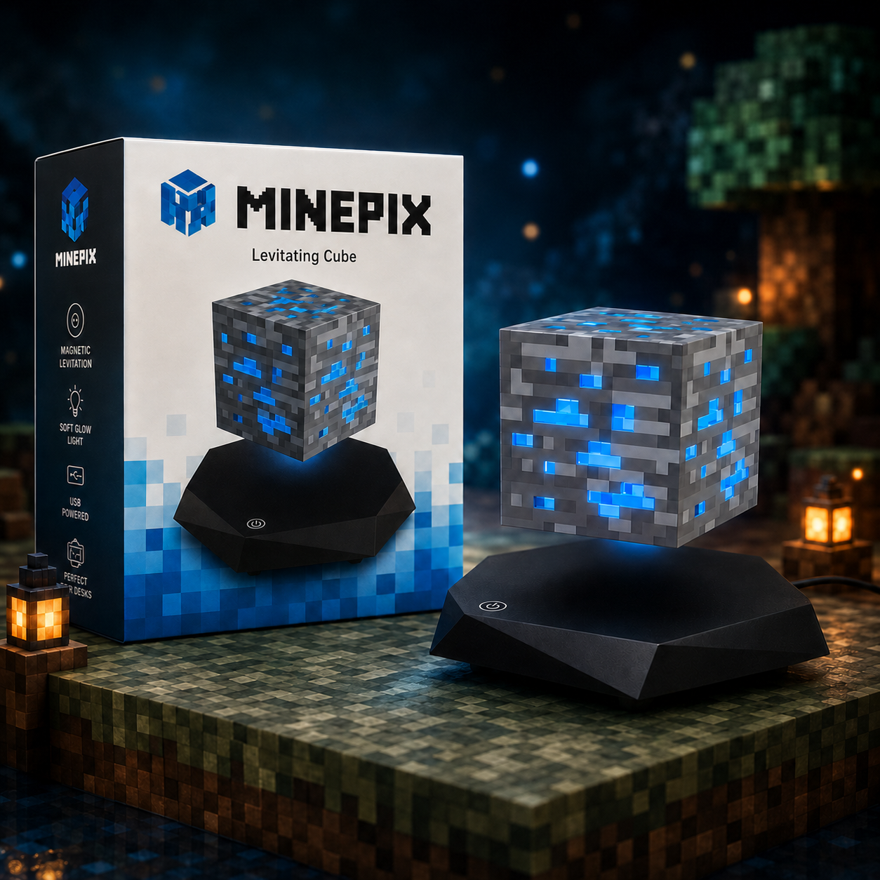 Minepix Levitating Cube Set