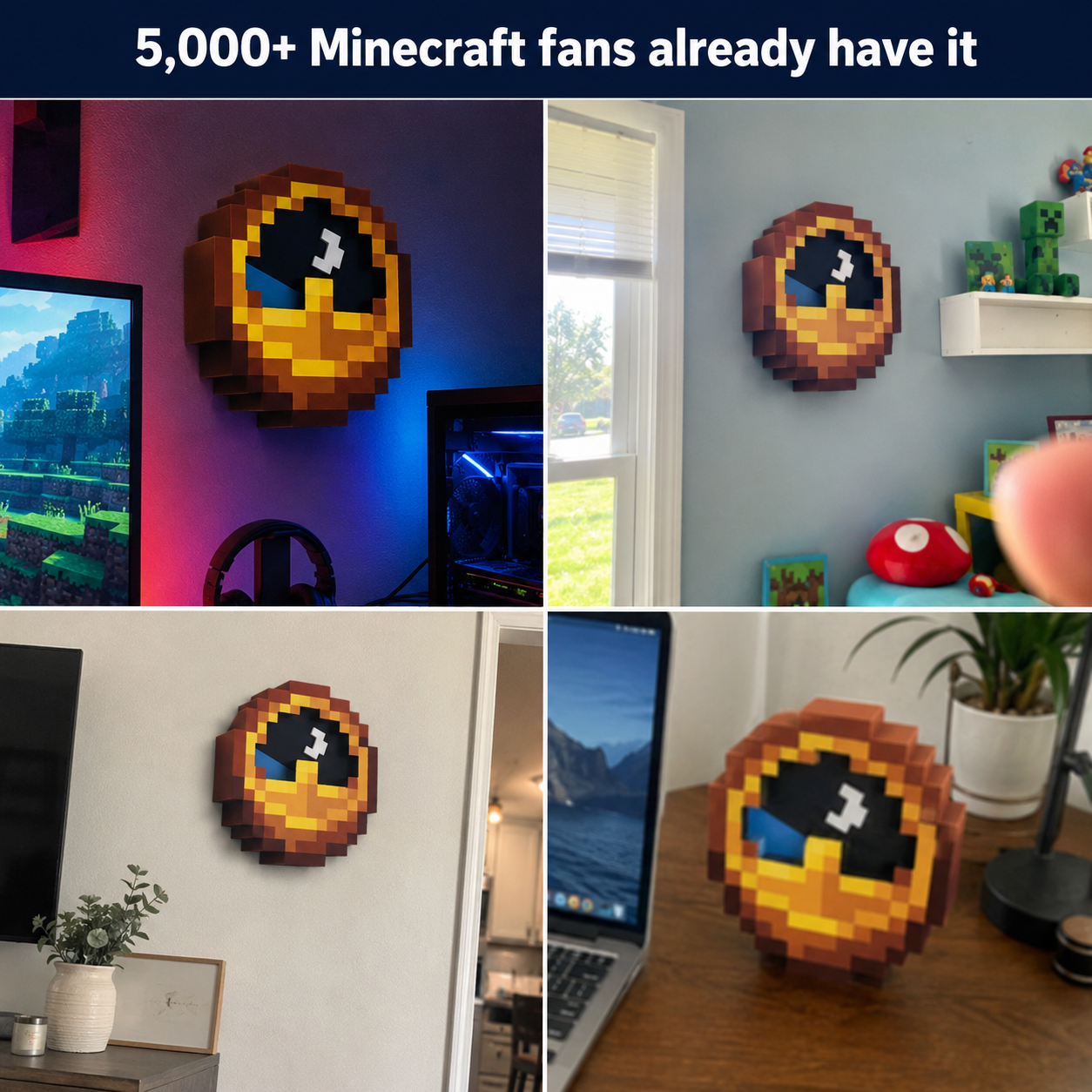 Minepix™ Clock - Feel That Nostalgia Once Again - Minepix™
