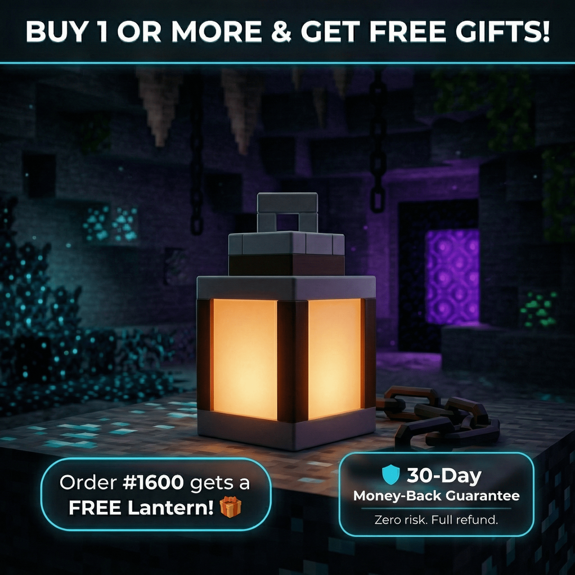 Minepix™ Lantern - Bring Minecraft To Your Room - Minepix™