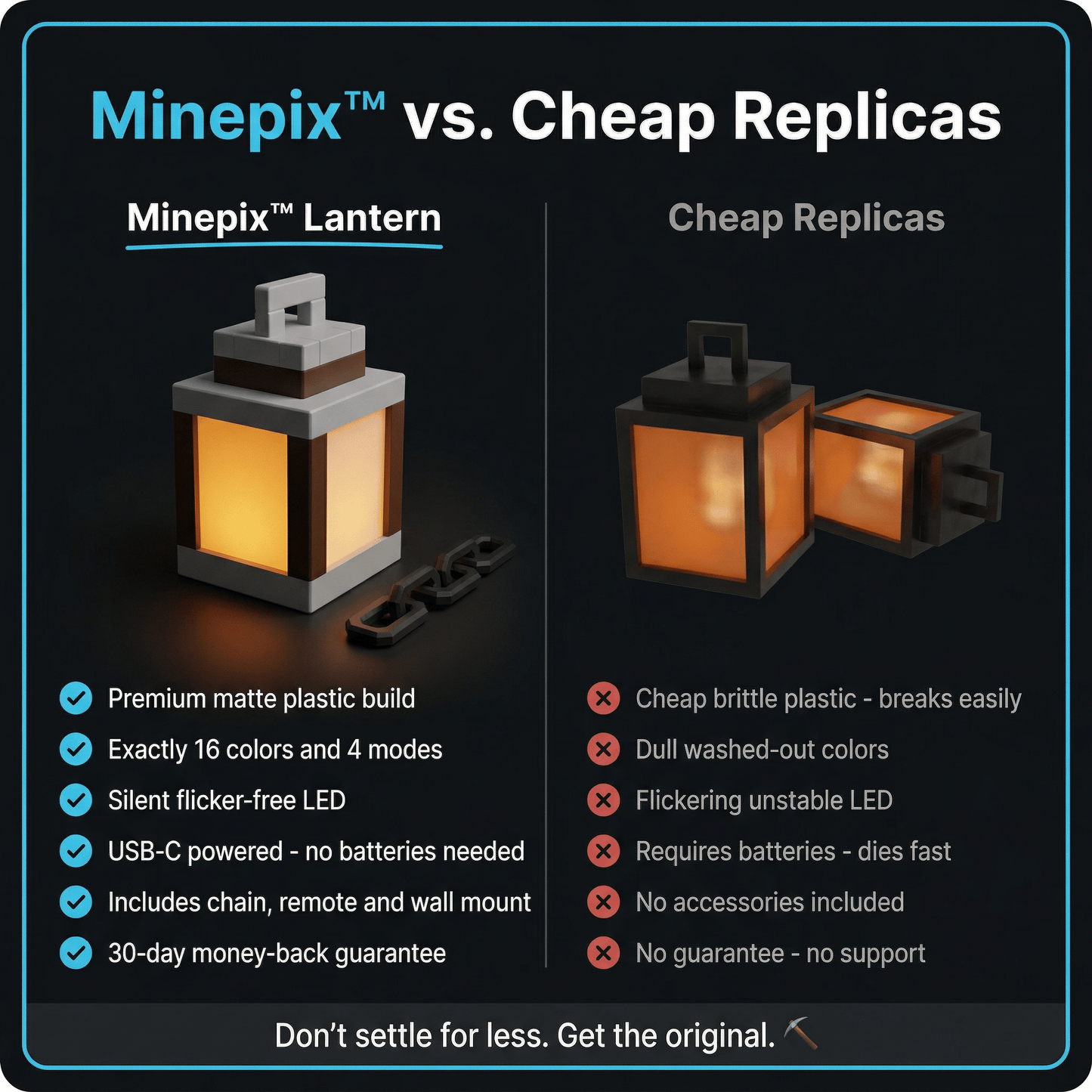 Minepix™ Lantern - Bring Minecraft To Your Room - Minepix™