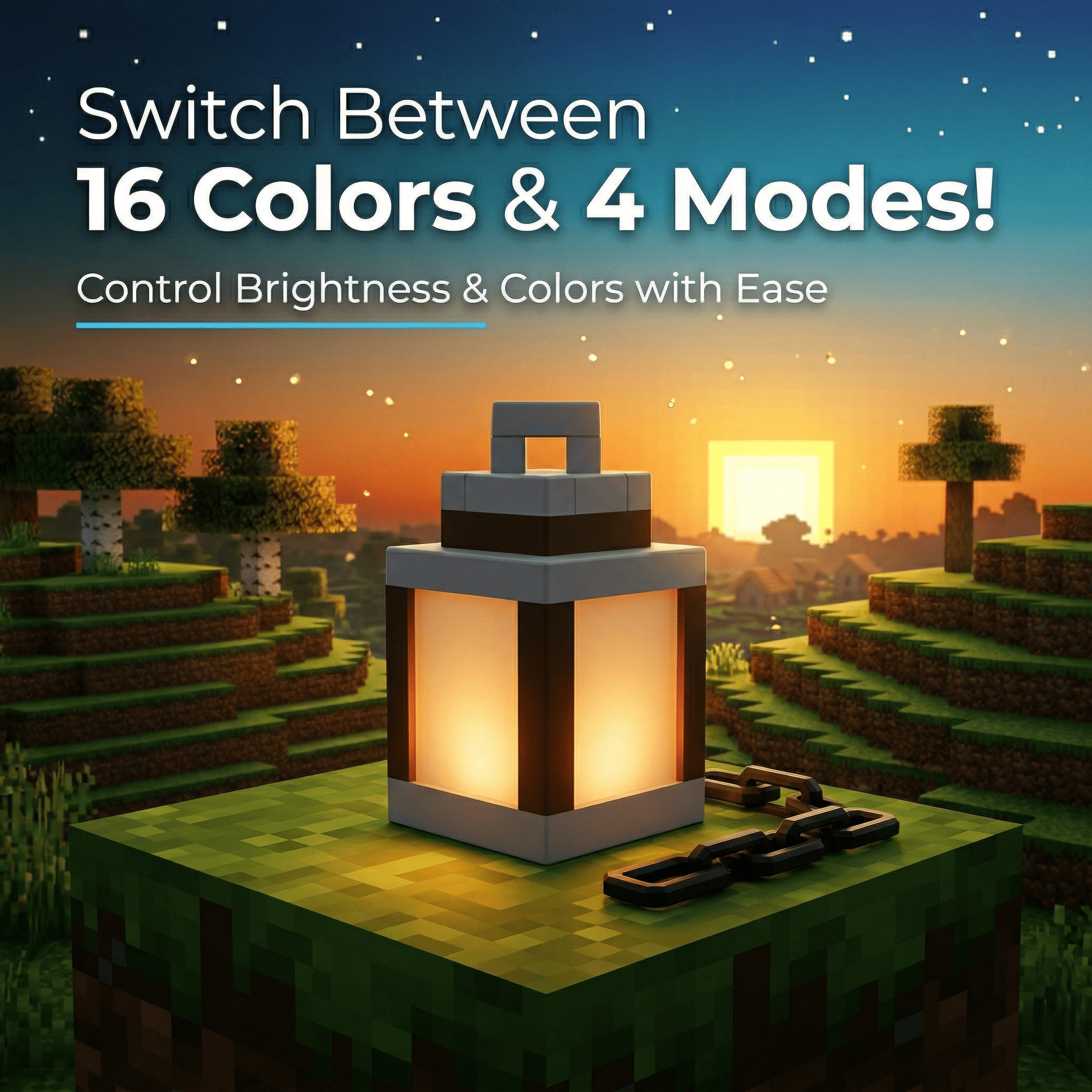 Minepix™ Lantern - Bring Minecraft To Your Room - Minepix™