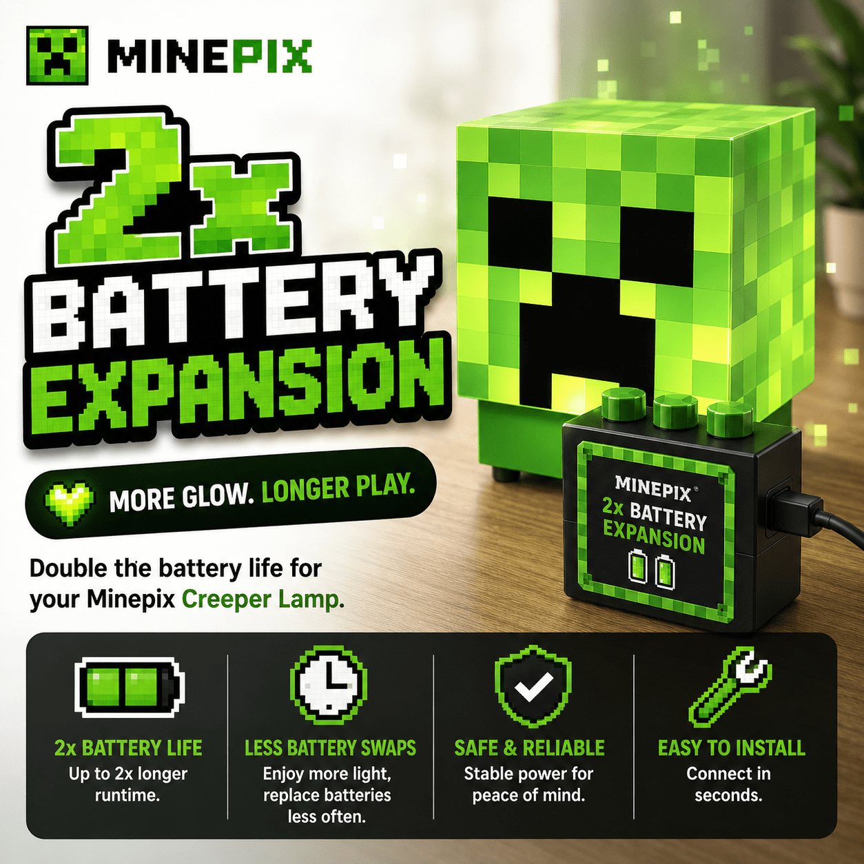 2x Battery Expansion - Minepix™